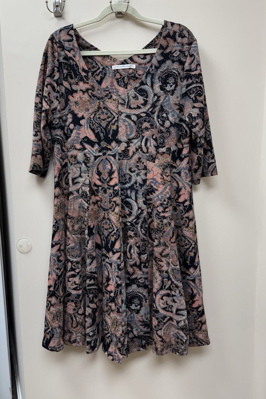 PERUVIAN CONNECTION Cotton Dress floral XL comfort